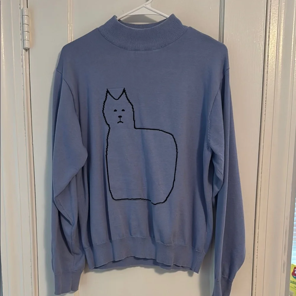 Blue Cat Sweater